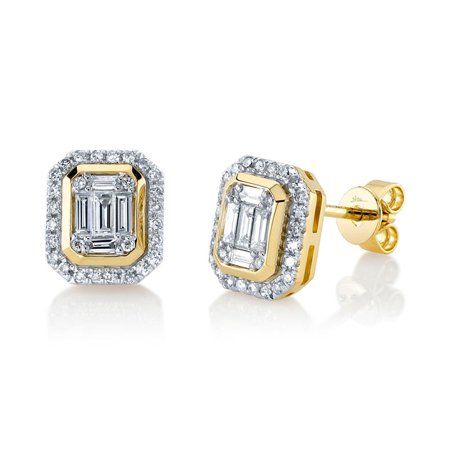 The Mia Diamond Earring Studs 2.00CTTW F-G SI 14KWG – Bova Diamonds