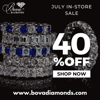 Save 40% on Stunning Jewelry at Bova Diamonds!