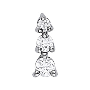 Three Stone Diamond Pendant