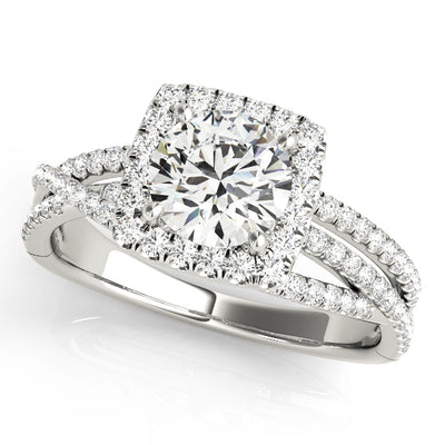 Halo Diamond Engagement Ring