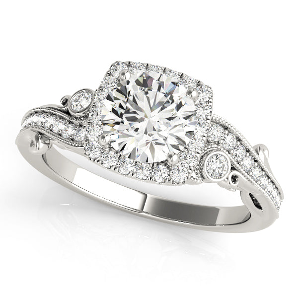 Halo Diamond Engagement Ring