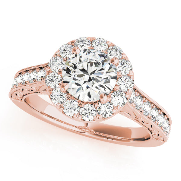 Halo Diamond Engagement Ring