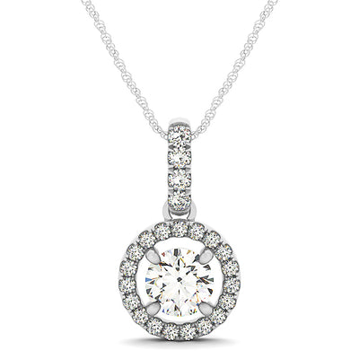 Halo Diamond Pendant