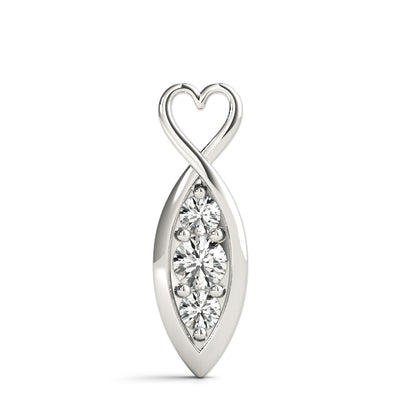 Three Stone Diamond Pendant