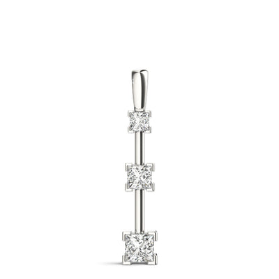 Three Stone Diamond Pendant