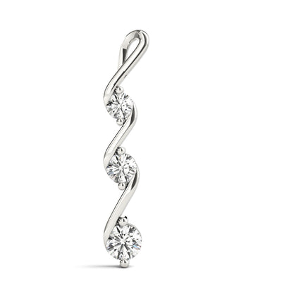 Three Stone Diamond Pendant