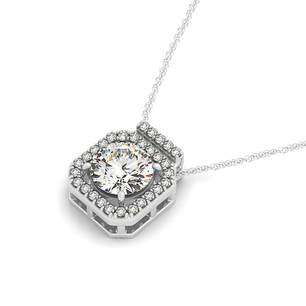 Halo Diamond Pendant