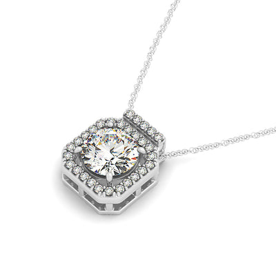 Halo Diamond Pendant