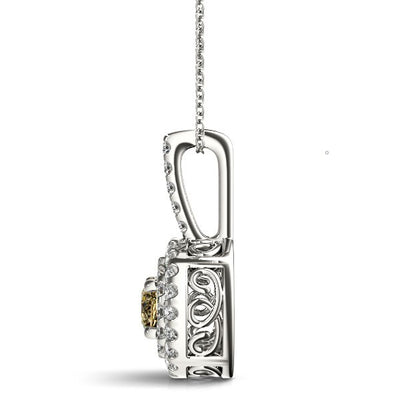 Halo Diamond Pendant