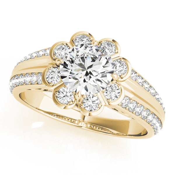 Halo Diamond Engagement Ring