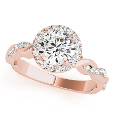 Halo Diamond Engagement Ring