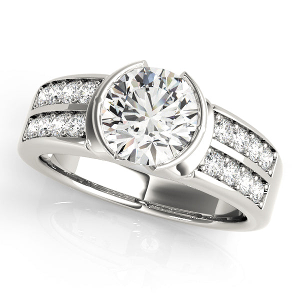 Pave Diamond Engagement Ring