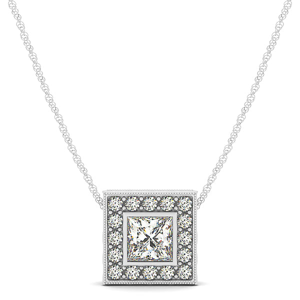 Halo Diamond Pendant