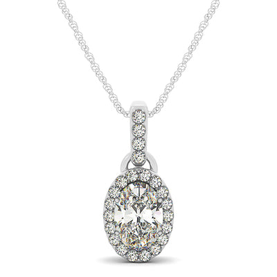 Halo Diamond Pendant