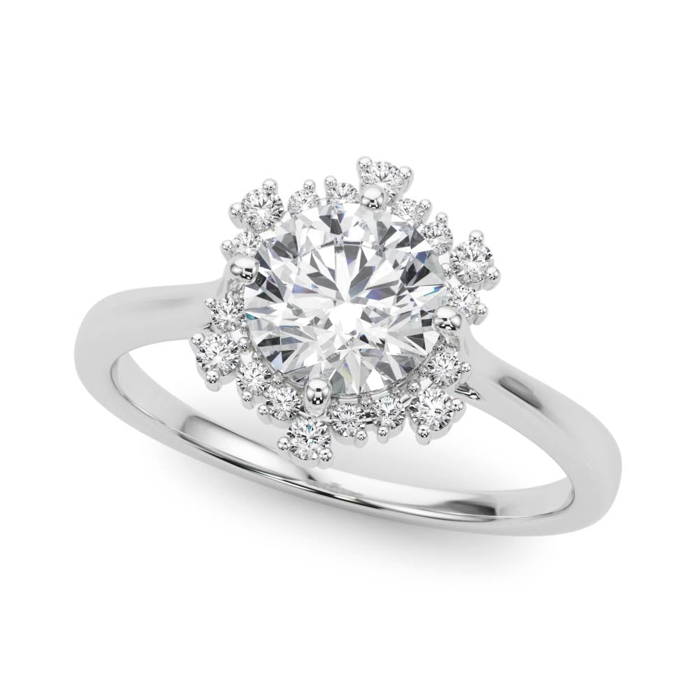 Halo Diamond Engagement Ring