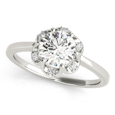 Halo Diamond Engagement Ring