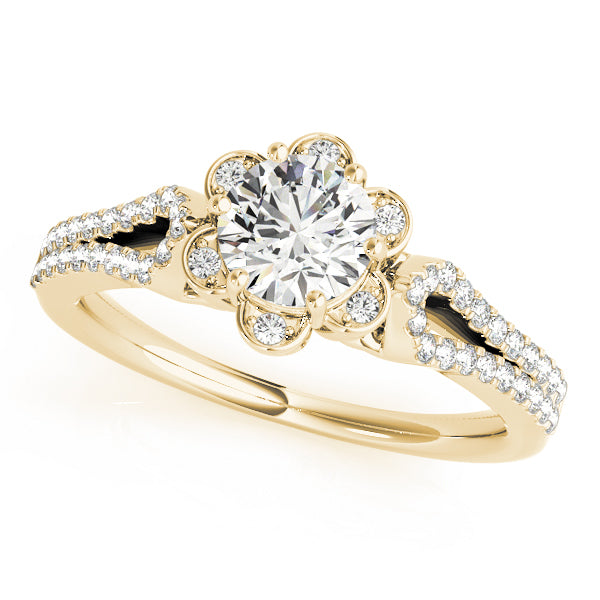 Halo Diamond Engagement Ring