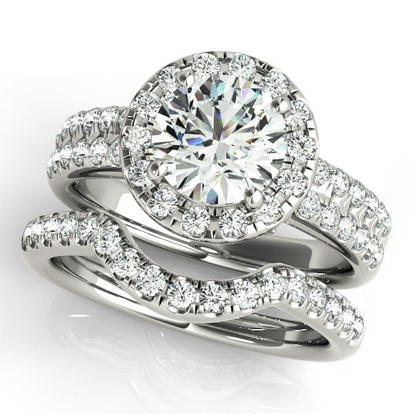 Halo Diamond Engagement Ring