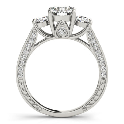 Three Stone Diamond Engagement Ring