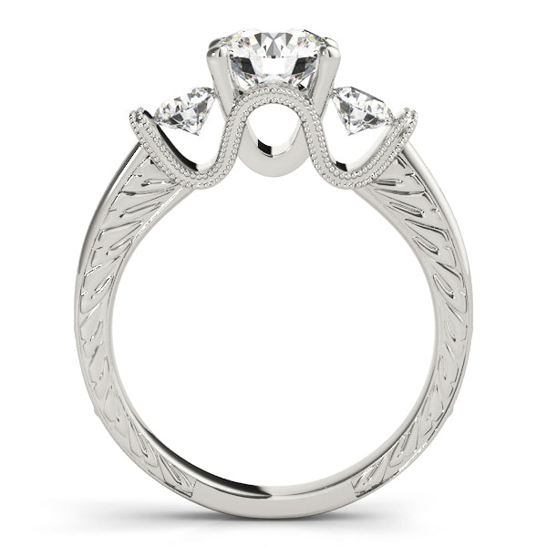 Three Stone Diamond Engagement Ring