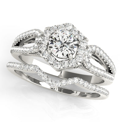 Halo Diamond Engagement Ring