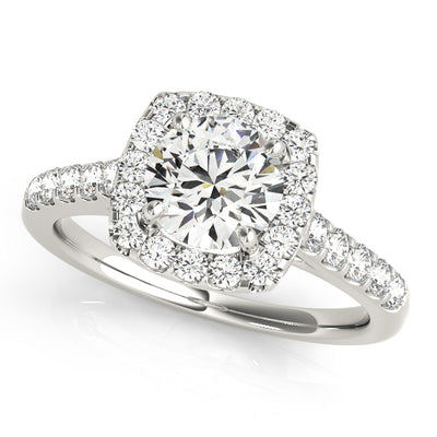 Halo Diamond Engagement Ring