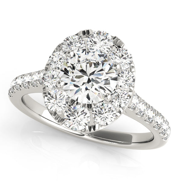 Halo Diamond Engagement Ring