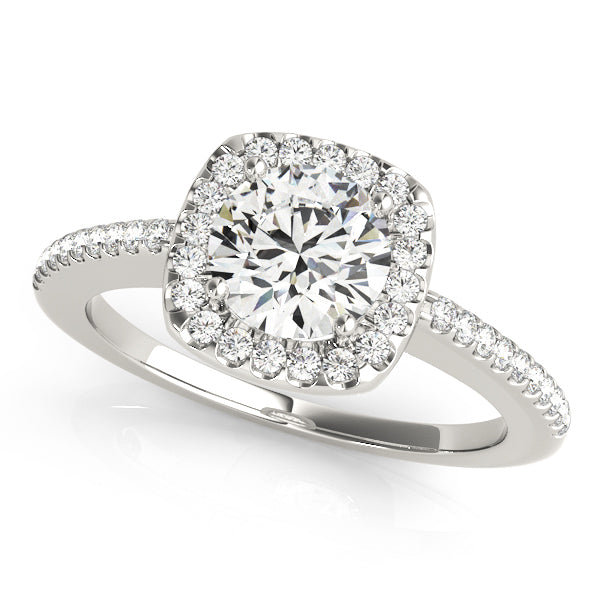 Halo Diamond Engagement Ring