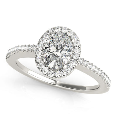 Halo Diamond Engagement Ring