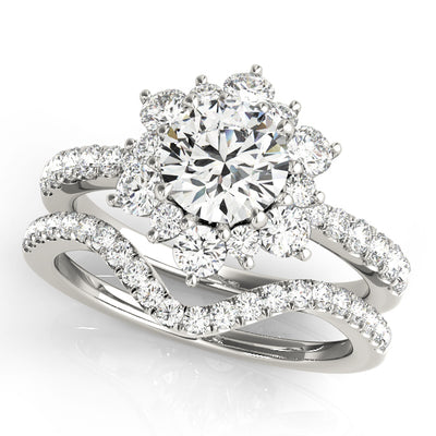 Halo Diamond Engagement Ring