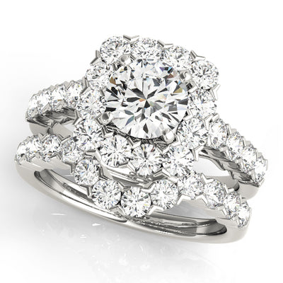 Halo Diamond Engagement Ring