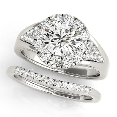 Halo Diamond Engagement Ring