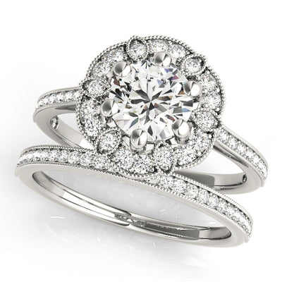 Halo Diamond Engagement Ring