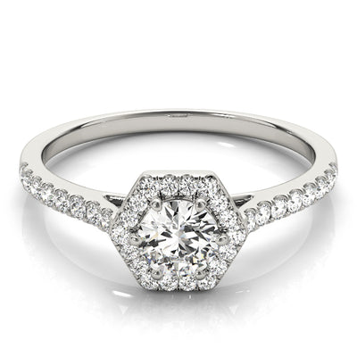 Halo Diamond Engagement Ring