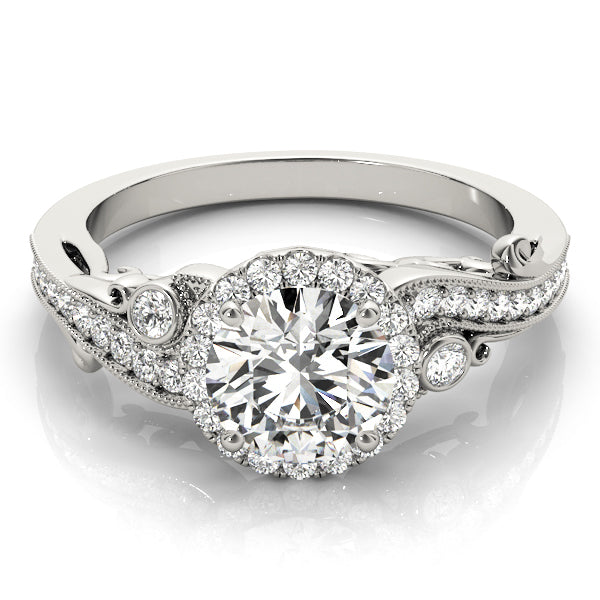 Halo Diamond Engagement Ring