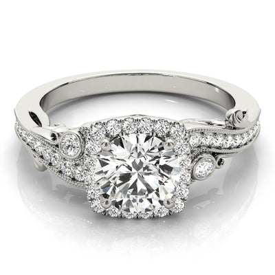 Halo Diamond Engagement Ring