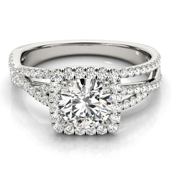 Halo Diamond Engagement Ring