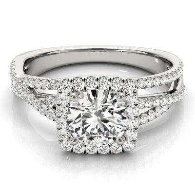 Halo Diamond Engagement Ring