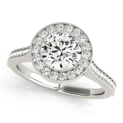 Halo Diamond Engagement Ring