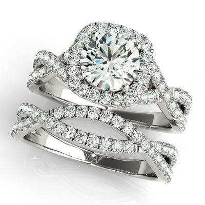 Halo Diamond Engagement Ring