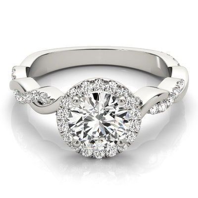 Halo Diamond Engagement Ring