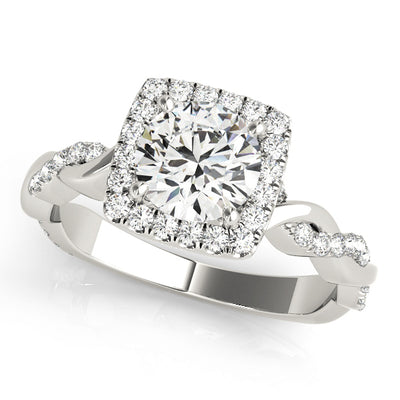 Halo Diamond Engagement Ring