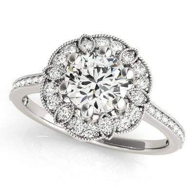 Halo Diamond Engagement Ring