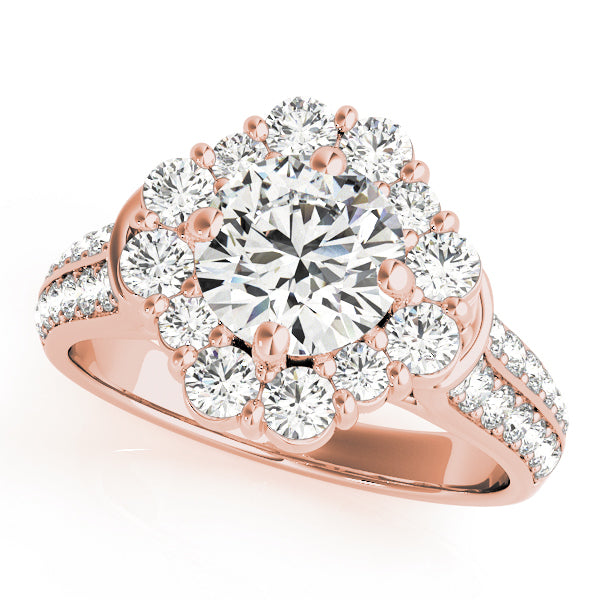 Halo Diamond Engagement Ring