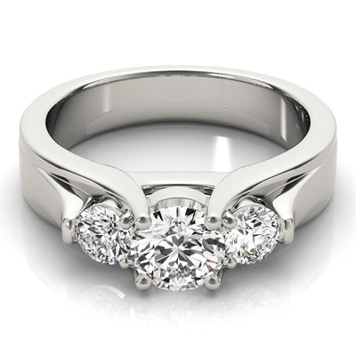 Three Stone Diamond Engagement Ring