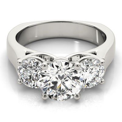 Three Stone Diamond Engagement Ring