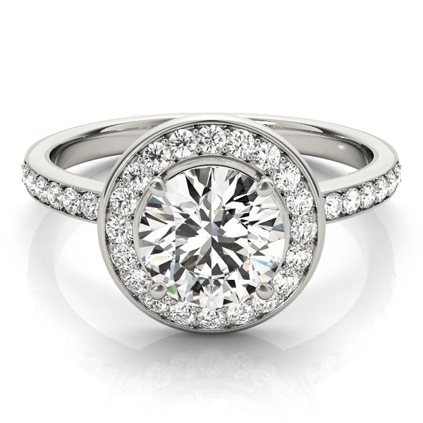 Halo Diamond Engagement Ring