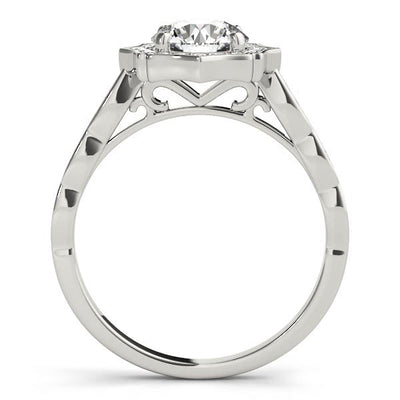 Halo Diamond Engagement Ring