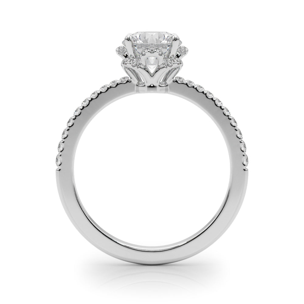 Halo Diamond Engagement Ring