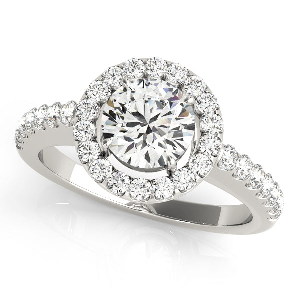 Halo Diamond Engagement Ring